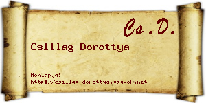 Csillag Dorottya névjegykártya