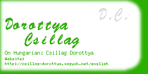 dorottya csillag business card